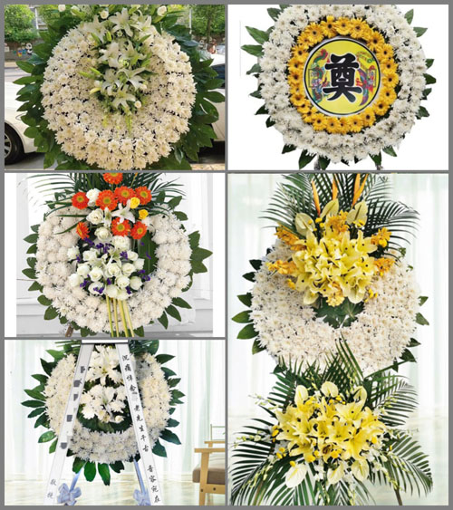 四川成都新津县新平镇万街村花圈速递